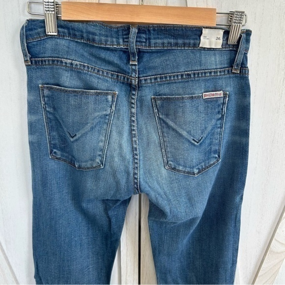 πHudson Gia Midrise skinny distressed wash jeans π 26 - Picture 2 of 13